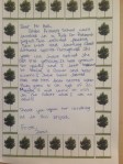 Letter from Zamir, Glebe School 2012