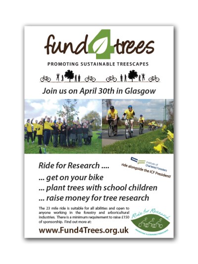 Ride for Research poster for Glasgow 2013